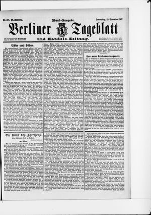 Berliner Tageblatt und Handels-Zeitung vom 19.09.1907