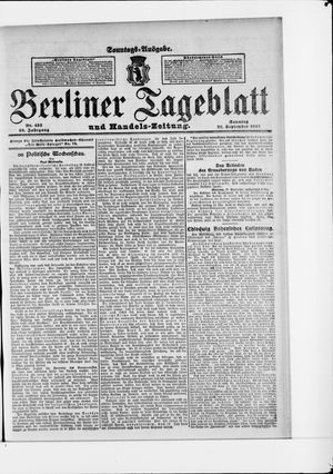 Berliner Tageblatt und Handels-Zeitung vom 22.09.1907