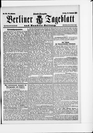 Berliner Tageblatt und Handels-Zeitung vom 23.09.1907