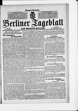 Berliner Tageblatt und Handels-Zeitung vom 25.09.1907
