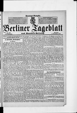 Berliner Tageblatt und Handels-Zeitung vom 03.11.1907