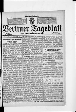 Berliner Tageblatt und Handels-Zeitung vom 05.11.1907