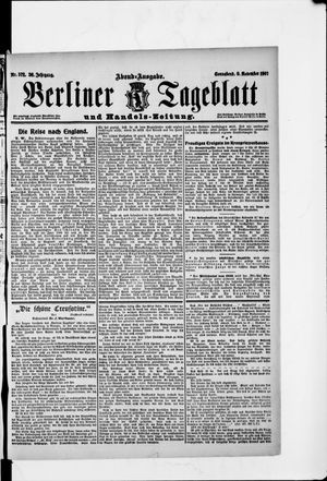 Berliner Tageblatt und Handels-Zeitung vom 09.11.1907