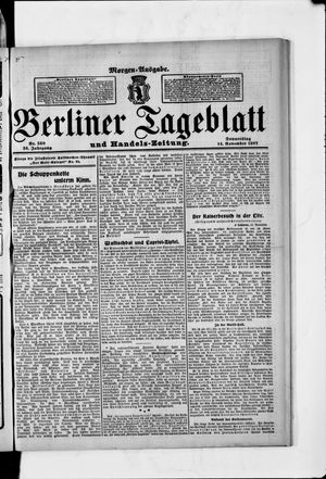 Berliner Tageblatt und Handels-Zeitung vom 14.11.1907