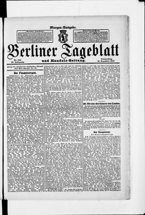 Berliner Tageblatt und Handels-Zeitung vom 12.12.1907