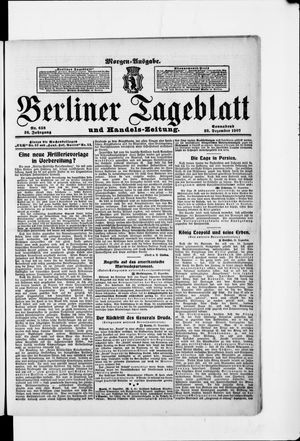 Berliner Tageblatt und Handels-Zeitung vom 28.12.1907