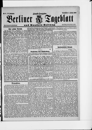 Berliner Tageblatt und Handels-Zeitung vom 04.01.1908