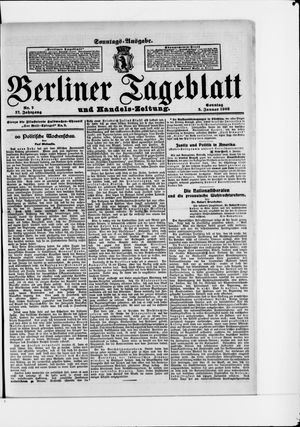 Berliner Tageblatt und Handels-Zeitung vom 05.01.1908