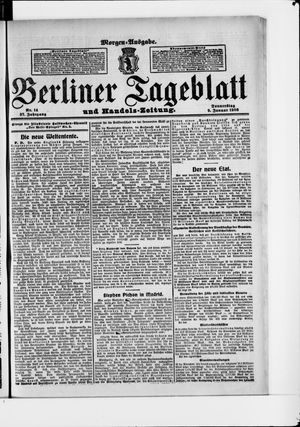 Berliner Tageblatt und Handels-Zeitung vom 09.01.1908