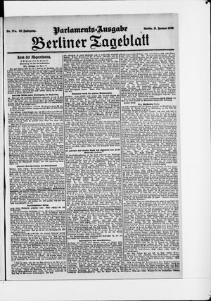 Berliner Tageblatt und Handels-Zeitung on Jan 11, 1908