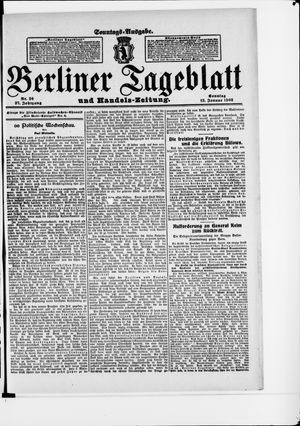 Berliner Tageblatt und Handels-Zeitung vom 12.01.1908