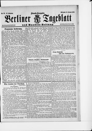 Berliner Tageblatt und Handels-Zeitung vom 15.01.1908