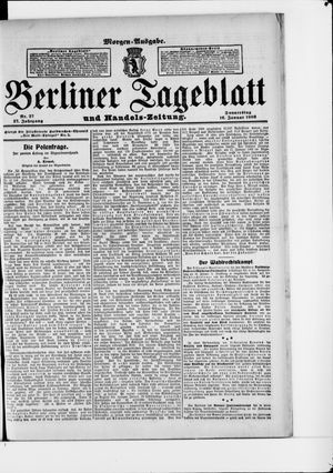 Berliner Tageblatt und Handels-Zeitung vom 16.01.1908