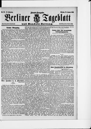 Berliner Tageblatt und Handels-Zeitung on Jan 20, 1908