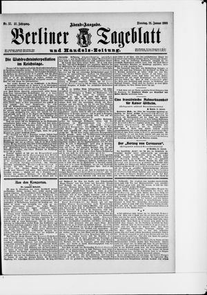 Berliner Tageblatt und Handels-Zeitung vom 21.01.1908