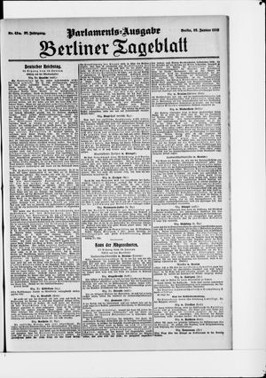 Berliner Tageblatt und Handels-Zeitung vom 25.01.1908
