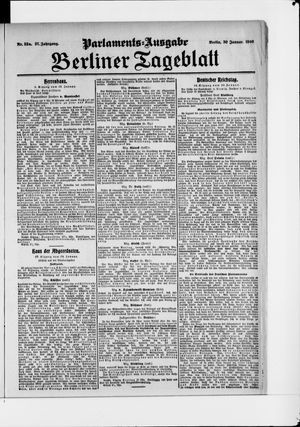 Berliner Tageblatt und Handels-Zeitung vom 30.01.1908