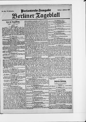 Berliner Tageblatt und Handels-Zeitung vom 01.02.1908