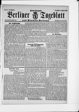 Berliner Tageblatt und Handels-Zeitung vom 01.02.1908