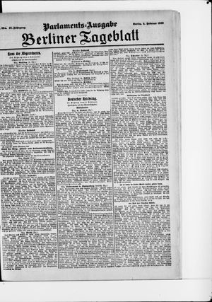 Berliner Tageblatt und Handels-Zeitung on Feb 5, 1908
