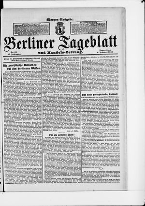 Berliner Tageblatt und Handels-Zeitung on Feb 6, 1908