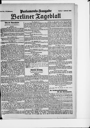 Berliner Tageblatt und Handels-Zeitung on Feb 7, 1908