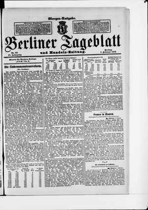 Berliner Tageblatt und Handels-Zeitung vom 07.02.1908