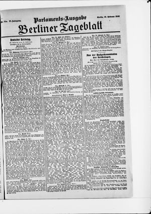 Berliner Tageblatt und Handels-Zeitung on Feb 12, 1908