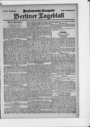 Berliner Tageblatt und Handels-Zeitung on Feb 28, 1908