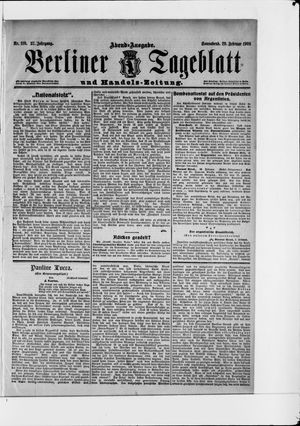 Berliner Tageblatt und Handels-Zeitung vom 29.02.1908