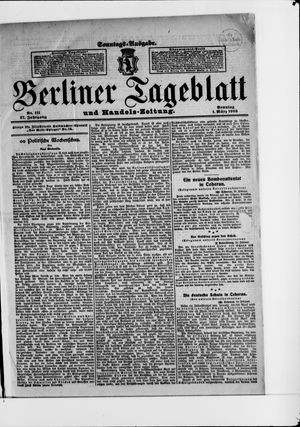 Berliner Tageblatt und Handels-Zeitung vom 01.03.1908