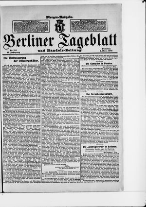 Berliner Tageblatt und Handels-Zeitung vom 03.03.1908