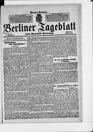 Berliner Tageblatt und Handels-Zeitung vom 04.03.1908