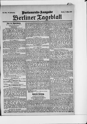 Berliner Tageblatt und Handels-Zeitung on Mar 7, 1908