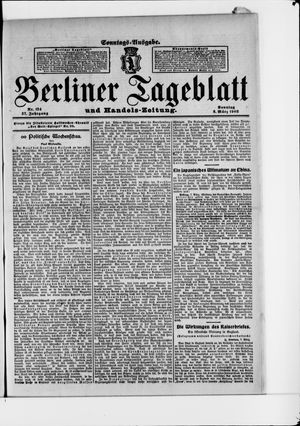 Berliner Tageblatt und Handels-Zeitung vom 08.03.1908
