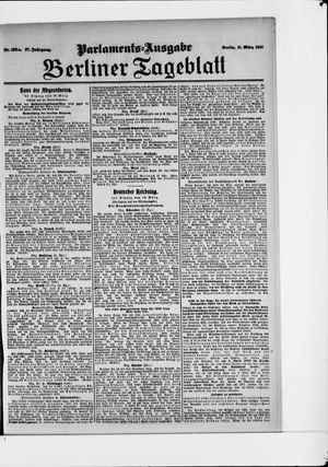 Berliner Tageblatt und Handels-Zeitung on Mar 11, 1908