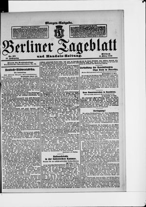 Berliner Tageblatt und Handels-Zeitung vom 11.03.1908