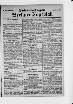 Berliner Tageblatt und Handels-Zeitung vom 13.03.1908