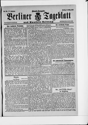 Berliner Tageblatt und Handels-Zeitung vom 13.03.1908