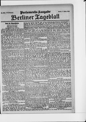 Berliner Tageblatt und Handels-Zeitung vom 17.03.1908
