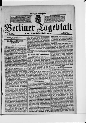 Berliner Tageblatt und Handels-Zeitung vom 20.03.1908