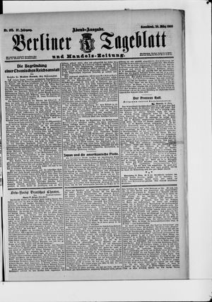 Berliner Tageblatt und Handels-Zeitung vom 28.03.1908