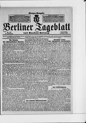Berliner Tageblatt und Handels-Zeitung vom 02.04.1908