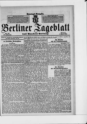 Berliner Tageblatt und Handels-Zeitung vom 05.04.1908