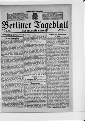 Berliner Tageblatt und Handels-Zeitung vom 12.04.1908