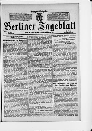 Berliner Tageblatt und Handels-Zeitung on Apr 24, 1908