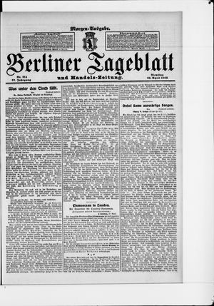 Berliner Tageblatt und Handels-Zeitung vom 28.04.1908
