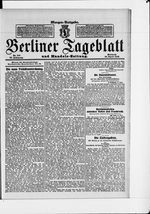 Berliner Tageblatt und Handels-Zeitung vom 29.04.1908