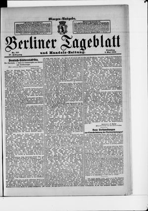 Berliner Tageblatt und Handels-Zeitung vom 05.05.1908