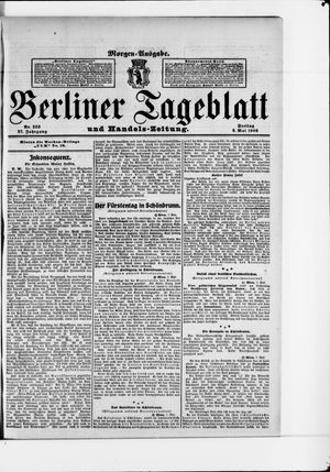 Berliner Tageblatt und Handels-Zeitung on May 8, 1908